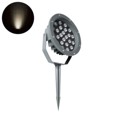 Alternative view of LEDTM® TREELIGHT-RIVA 90365 Σποτ Φωτισμού Ειδικό για Φυτά - Δέντρα με Βάση Κήπου / Καρφωτό LED 24W 2280lm 10° DC 24V Αδιάβροχο IP67 Φ20.5 x Υ6.5cm Φυσικό Λευκό 4500K - Γκρι Ανθρακί - 3 Years Warranty