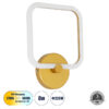 LEDTM® ELIZA 61344 Μοντέρνο Φωτιστικό Τοίχου - Απλίκα LED 8W 960lm 360° AC 220-240V IP20 Ρυθμιζόμενο Λευκό CCT με On/Off 2700K/4500K/6000K - Lumileds SMD Chip - Χρυσό - Μ22 x Π5 x Υ28.5cm - 3 Χρόνια Εγγύηση - Image 2
