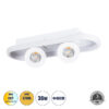 LEDTM® NESPO 61213 Μοντέρνο Φωτιστικό Οροφής LED 36W 4032lm 360° & 45° AC 220-240V IP20 Ρυθμιζόμενο Λευκό CCT με On/Off 2700K/4500K/6000K - Lumileds SMD Chip - Λευκό Ματ - Μ40 x Π13 x Υ6.5cm - 3 Χρόνια Εγγύηση - Image 2