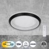LEDTM® MELINA 61040 Μοντέρνο Φωτιστικό Οροφής LED 55W 6376lm 120° AC 220-240V IP20 Ρυθμιζόμενο Λευκό CCT με Χειριστήριο από 2700K έως 6000K Dimmable - Lumileds SMD Chip - Μαύρο Ματ - Μ48 x Π48 x Υ9cm - 3 Χρόνια Εγγύηση - Image 2