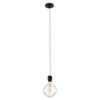 LEDTM® SHAQRA 36216 Μοντέρνο Κρεμαστό Φωτιστικό Οροφής με Ντουί 1 x E27 AC 220-240V IP20 - Μπεζ & Μαύρο - Μ4 x Π4 x Υ110cm - Image 2