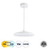 LEDTM® BARON 61252 Μοντέρνο Κρεμαστό Φωτιστικό Οροφής LED 12W 1440lm 120° AC 220-240V IP20 Ρυθμιζόμενο Λευκό CCT με On/Off 2700K/4500K/6000K - Lumileds SMD Chip - Λευκό Ματ - Μ25 x Π25 x Υ8cm - 3 Χρόνια Εγγύηση - Image 2