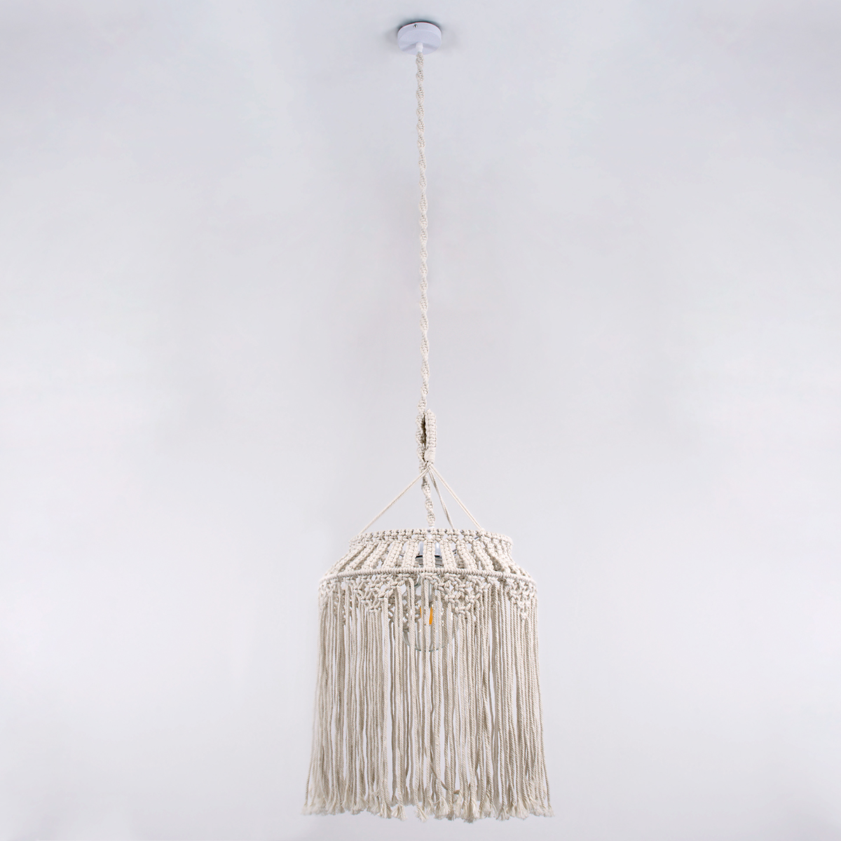 LEDTM® ALGERIA 36202 Boho Κρεμαστό Φωτιστικό Οροφής με Ντουί 1 x E27 AC 220-240V IP20 - Μπεζ - Μ40 x Π40 x Υ50cm - Image 4
