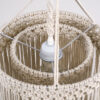 LEDTM® ZAMBIA 36208 Boho Κρεμαστό Φωτιστικό Οροφής με Ντουί 1 x E27 AC 220-240V IP20 - Μπεζ - Μ30 x Π30 x Υ60cm - Image 7