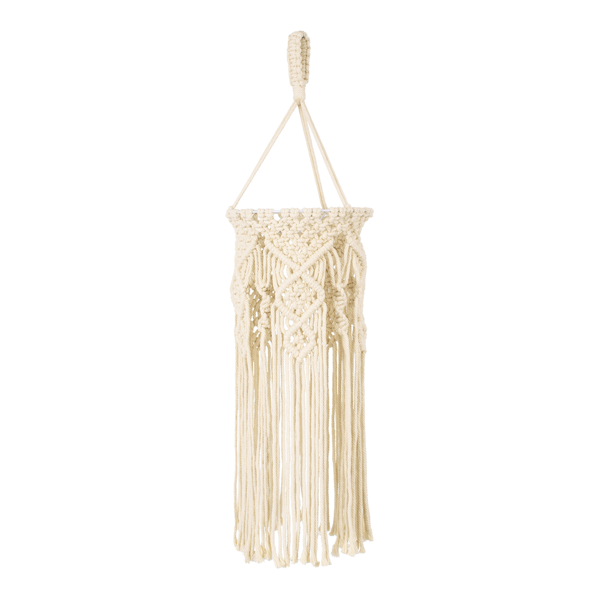 LEDTM® BAHRI 36211 Boho Κρεμαστό Φωτιστικό Οροφής με Ντουί 1 x E27 AC 220-240V IP20 - Μπεζ - Μ20 x Π20 x Υ65cm - Image 4