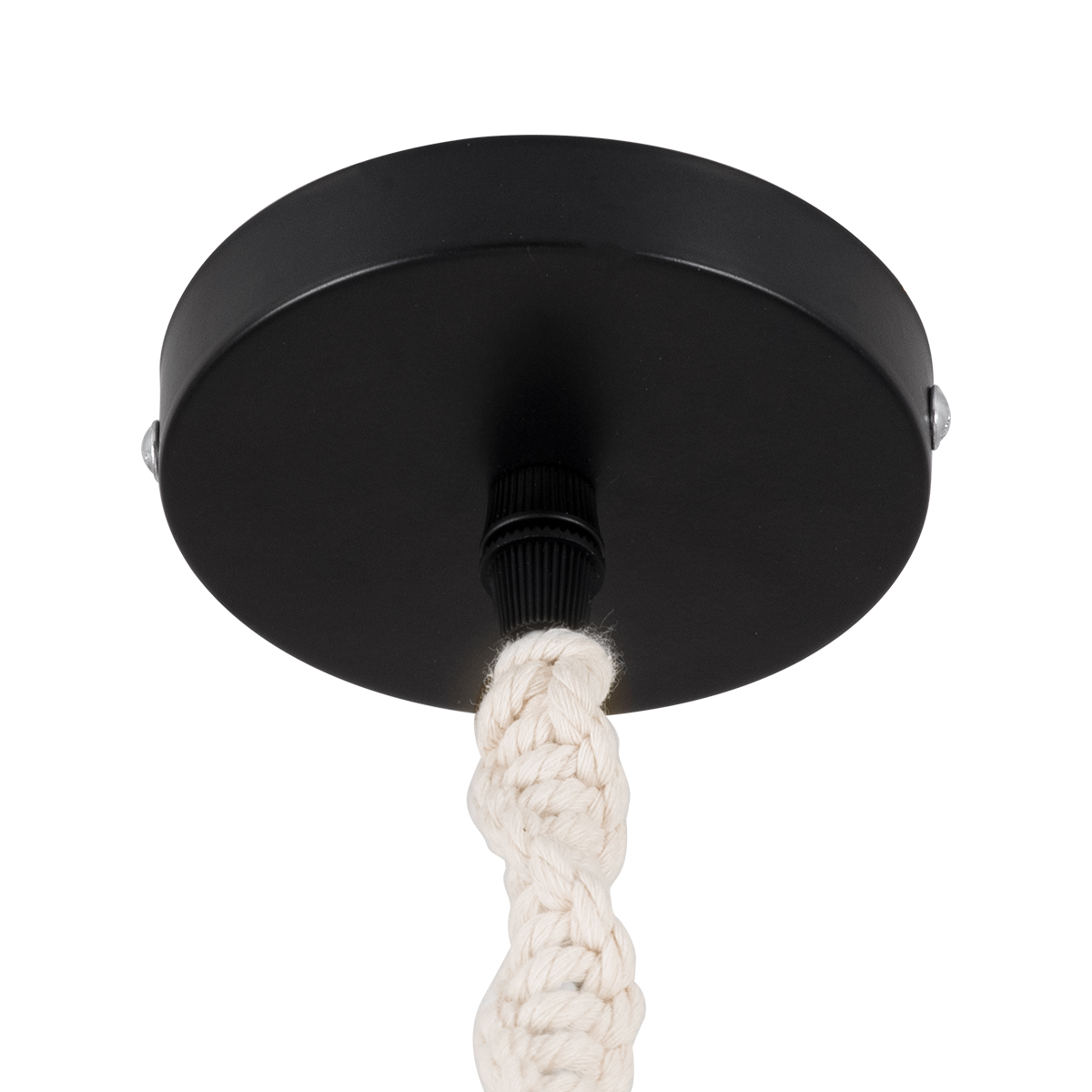 LEDTM® SHAQRA 36216 Μοντέρνο Κρεμαστό Φωτιστικό Οροφής με Ντουί 1 x E27 AC 220-240V IP20 - Μπεζ & Μαύρο - Μ4 x Π4 x Υ110cm - Image 4