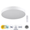 LEDTM® BURTON 61203-S Μοντέρνο Φωτιστικό Οροφής LED 75W 8625lm 120° AC 220-240V IP20 Ρυθμιζόμενο Λευκό CCT με Χειριστήριο από 2700K έως 6000K Dimmable - Lumileds SMD Chip - Λευκό Ματ - Μ60 x Π60 x Υ8cm - 3 Χρόνια Εγγύηση - Image 2