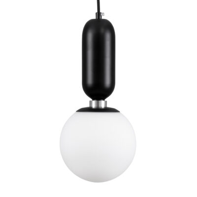 Alternative view of LEDTM® MAVERICK 00945 Μοντέρνο Κρεμαστό Φωτιστικό Οροφής με Ντουί 1 x E27 AC 220-240V IP20 - Μαύρο & Λευκό - Μ15 x Π15 x Υ33cm