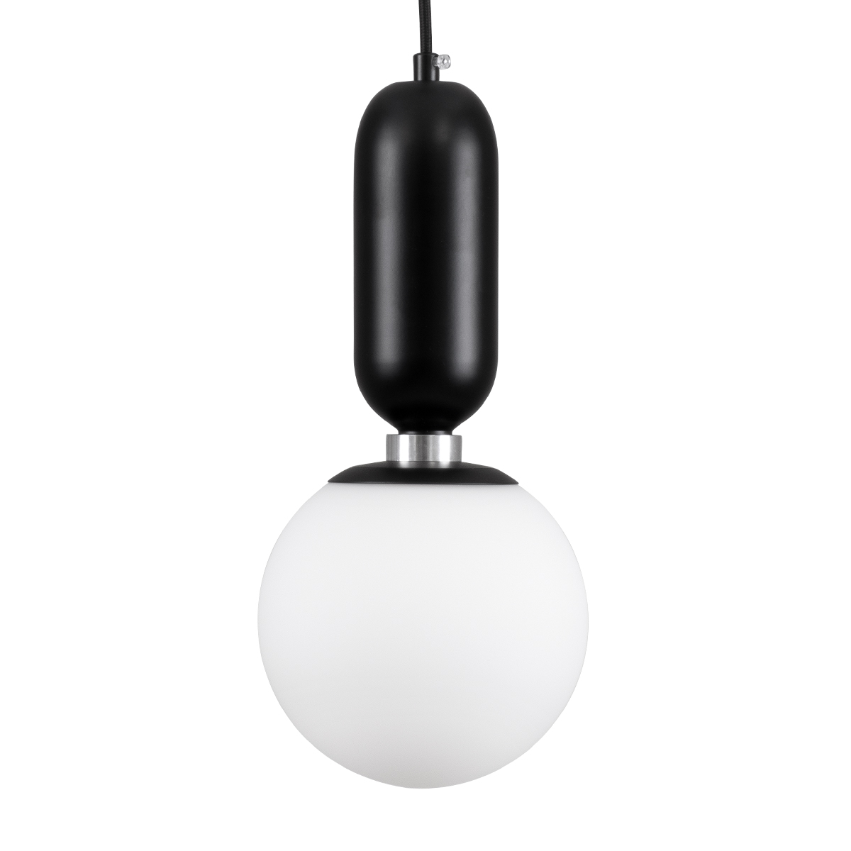 LEDTM® MAVERICK 00945 Μοντέρνο Κρεμαστό Φωτιστικό Οροφής με Ντουί 1 x E27 AC 220-240V IP20 - Μαύρο & Λευκό - Μ15 x Π15 x Υ33cm - Image 2
