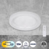 LEDTM® ARIANA 61035 Μοντέρνο Φωτιστικό Οροφής LED 55W 6376lm 120° AC 220-240V IP20 Ρυθμιζόμενο Λευκό CCT με Χειριστήριο από 2700K έως 6000K Dimmable - Lumileds SMD Chip - Λευκό Ματ - Μ48 x Π48 x Υ9cm - 3 Χρόνια Εγγύηση - Image 2