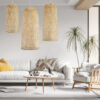LEDTM® CALERO 01712 Boho Κρεμαστό Φωτιστικό Οροφής με Ντουί 1 x E27 AC 220-240V IP20 - Μπεζ - Μ40 x Π40 x Υ90cm - Image 12