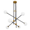 LEDTM® VELVET 00994 Μοντέρνο Κρεμαστό Φωτιστικό Οροφής με Ντουί 6 x G9 AC 220-240V IP20 - Πολύχρωμο - Μ80 x Π80 x Υ85cm - Image 2