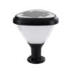 LEDTM® NATURE 90532 Φωτιστικό Κολωνάκι Κήπου LED 10W 500lm 120° DC 5V με Ενσωματωμένο Φωτοβολταϊκό Panel 6V 2W & Επαναφορτιζόμενη Μπαταρία Li-ion 3.2V 8000mAh με Αισθητήρα Ημέρας-Νύχτας Αδιάβροχο IP65 Ψυχρό Λευκό 6000K - Sanan SMD Chip - Γκρι Ανθρακί Ματ - Μ26 x Π26 x Υ30cm - 2 Χρόνια Εγγύηση - Image 2