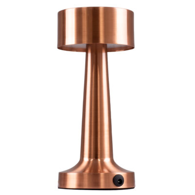 Alternative view of LEDTM® BELLA 76505 Επαναφορτιζόμενο Επιτραπέζιο Φωτιστικό Πορτατίφ LED 1.5W 105lm 120° DC 5V IP44 Θερμό Λευκό 2700K Dimmable Χάλκινο Αλουμίνιο - Μ9 x Π9 x Υ21cm - 2 Xρόνια Εγγύηση