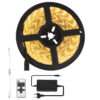 LEDTM® BRIGHTKIT 70412 Σετ Ταινίας με RF Ασύρματο Χειριστήριο & Τροφοδοτικό LED 72W 6480lm 120° AC 220-240V Αδιάβροχο IP65 300 x SMD5050 Chip Θερμό Λευκό 2700K Dimmable - Sanan SMD Chip - Μ500 x Π1 x Υ0.3cm - Ρολό 5 Μέτρων - 2 Χρόνια Εγγύηση - Image 2