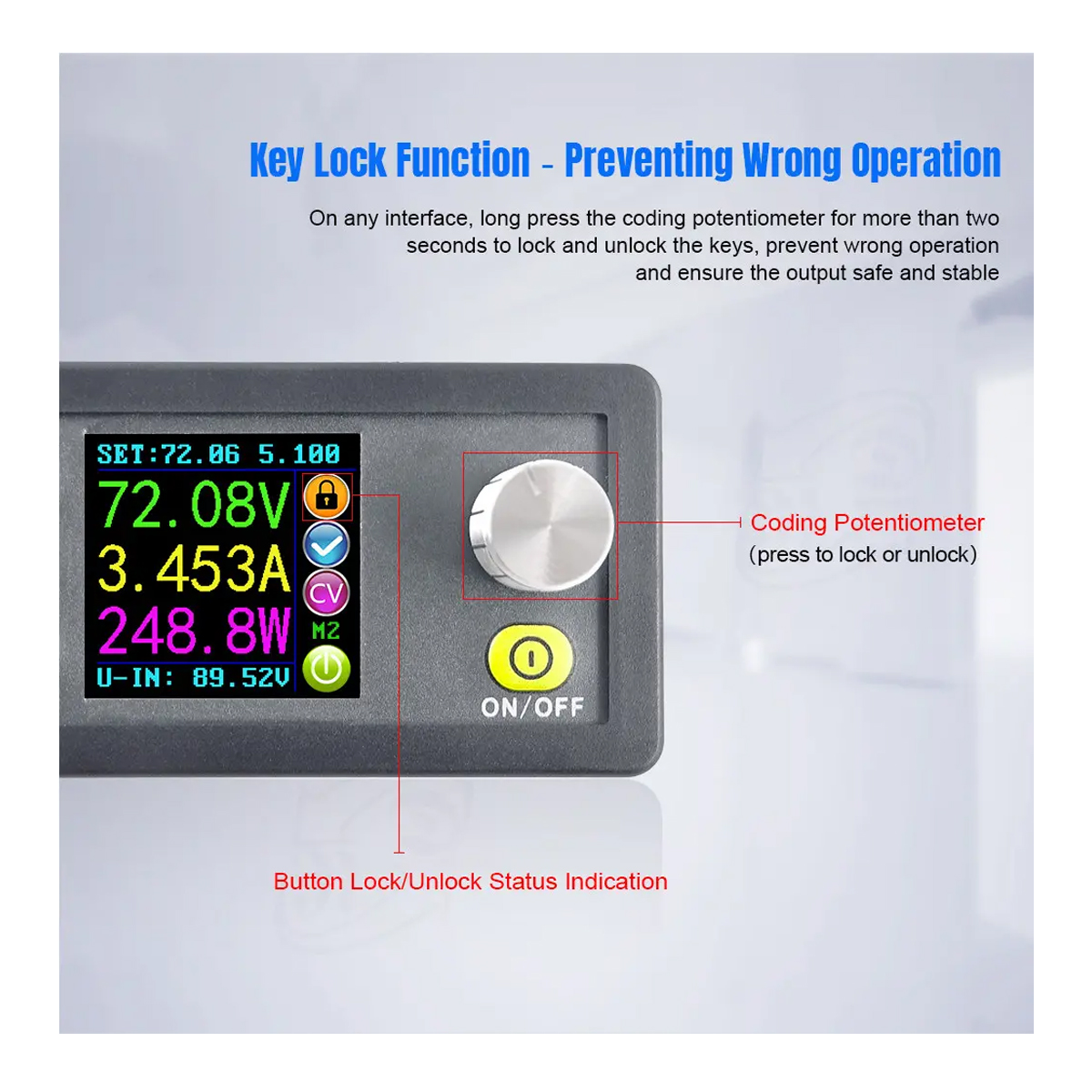 LEDTM® 79984 DPS5020-USB-BT Ψηφιακό Δοκιμαστικό Εργαλείο Ηλεκτρονικού/Τεχνικού Τμήματος Ρυθμιζόμενης Τάσης & Ampere - Βολτόμετρο/Αμπερόμετρο/Βατόμετρο Μετατροπέας με LCD Οθόνη Max Output 0-20A/DC 0-50V/0-1000W με Micro USB & Βluetooth APP - Image 25