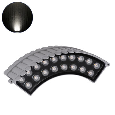 Alternative view of LEDTM® TREEJINA 90691 Κυρτή Μπάρα Φωτισμού Wall Washer για Φυτά - Δέντρα LED 18W 1710lm 10° DC 24V Αδιάβροχο IP67 Φυσικό Λευκό 4500K Dimmable - Bridgelux SMD Chip - Γκρι - Μ29 x Π11 x Υ10.5cm - 3 Χρόνια Εγγύηση