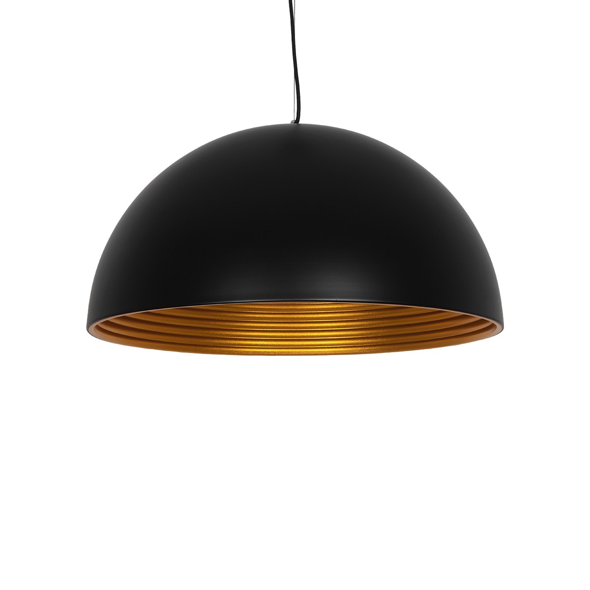 LEDTM® MEDEA 01344 Μοντέρνο Κρεμαστό Φωτιστικό Οροφής με Ντουί 1 x E27 AC 220-240V IP20 - Μαύρο & Χρυσό - Μ60 x Π60 x Υ30cm - Image 2