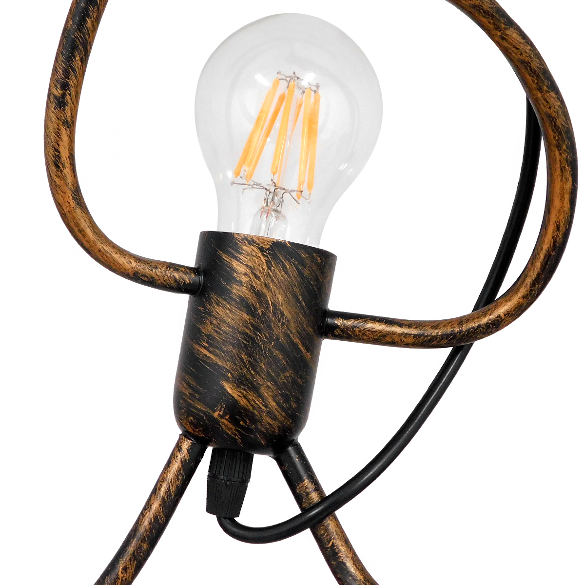 LEDTM® FIGURE 10001653 Παιδικό Κρεμαστό Φωτιστικό Οροφής με Ντουί 1 x E27 AC 220-240V IP20 - Χάλκινο - Μ20 x Π20 x Υ40cm - Image 3