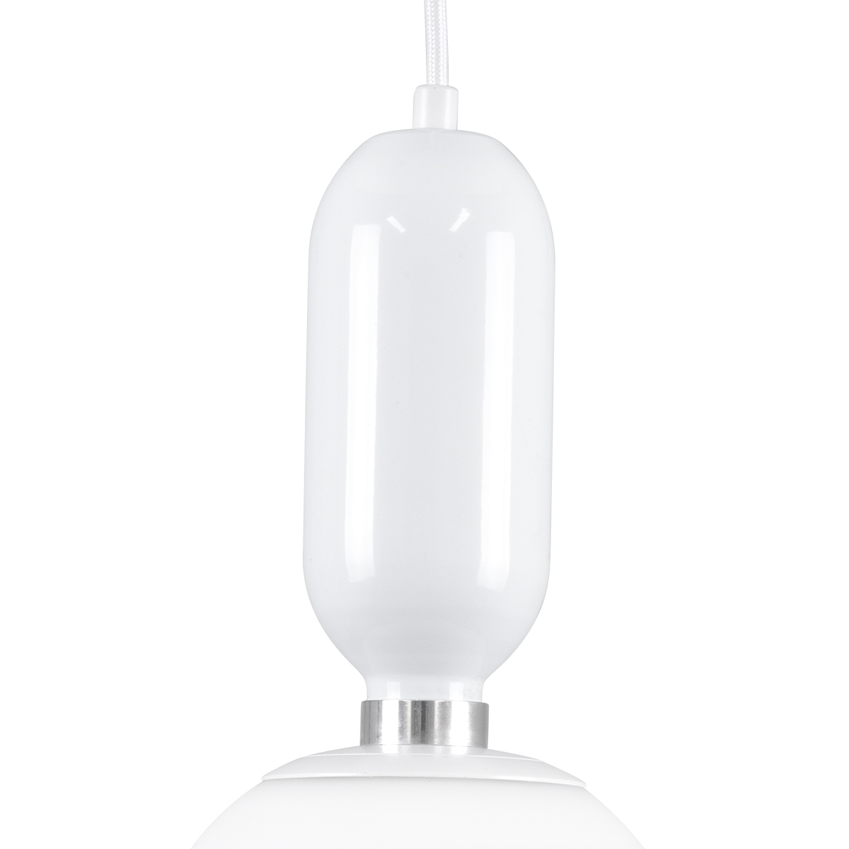 LEDTM® MAVERICK 00944 Μοντέρνο Κρεμαστό Φωτιστικό Οροφής με Ντουί 1 x E27 AC 220-240V IP20 - Λευκό - Μ15 x Π15 x Υ33cm - Image 7