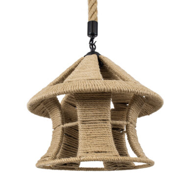 Alternative view of LEDTM® SOLITARIO 01606 Boho Κρεμαστό Φωτιστικό Οροφής με Ντουί 1 x E27 AC 220-240V IP20 - Μπεζ - Μ36 x Π36 x Y30cm