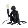 LEDTM® APES 01807 Μοντέρνο Επιτραπέζιο Φωτιστικό Πορτατίφ με Ντουί 1 x E27 AC 220-240V IP20 - Μαύρο - Μ30 x Π27 x Υ30cm - Image 2