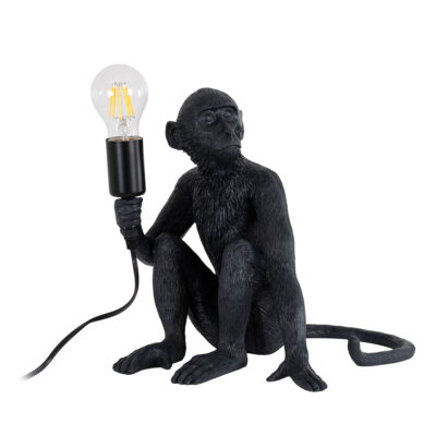 Alternative view of LEDTM® APES 01807 Μοντέρνο Επιτραπέζιο Φωτιστικό Πορτατίφ με Ντουί 1 x E27 AC 220-240V IP20 - Μαύρο - Μ30 x Π27 x Υ30cm
