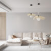 LEDTM® MELEMELE 01840 Boho Κρεμαστό Φωτιστικό Οροφής με Ντουί 1 x E27 AC 220-240V IP20 - Μπεζ - Μ50 x Π50 x Υ7cm - Image 11