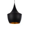 LEDTM® SHANGHAI 01025-A Μοντέρνο Κρεμαστό Φωτιστικό Οροφής με Ντουί 1 x E27 AC 220-240V IP20 - Μαύρο & Χρυσό - Μ24 x Π24 x Υ30cm - Image 2