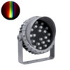 LEDTM® FLOODMENA 90647 Προβολέας Σποτ Wall Washer με Αντιθαμβωτική Γρίλια LED 24W 1920lm 30° DC 24V Αδιάβροχο IP65 Πολύχρωμο RGBW Dimmable DMX512 - Bridgelux SMD Chip - Γκρι Ανθρακί - Μ23 x Π23 x Υ18cm - 3 Χρόνια Εγγύηση - Image 2