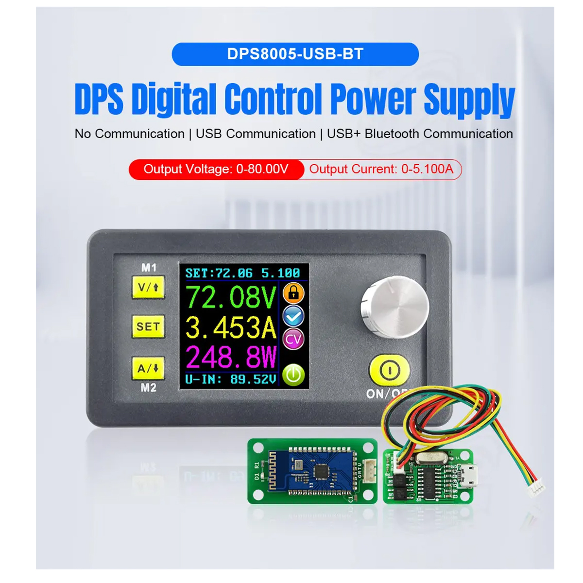 LEDTM® 79984 DPS5020-USB-BT Ψηφιακό Δοκιμαστικό Εργαλείο Ηλεκτρονικού/Τεχνικού Τμήματος Ρυθμιζόμενης Τάσης & Ampere - Βολτόμετρο/Αμπερόμετρο/Βατόμετρο Μετατροπέας με LCD Οθόνη Max Output 0-20A/DC 0-50V/0-1000W με Micro USB & Βluetooth APP - Image 17