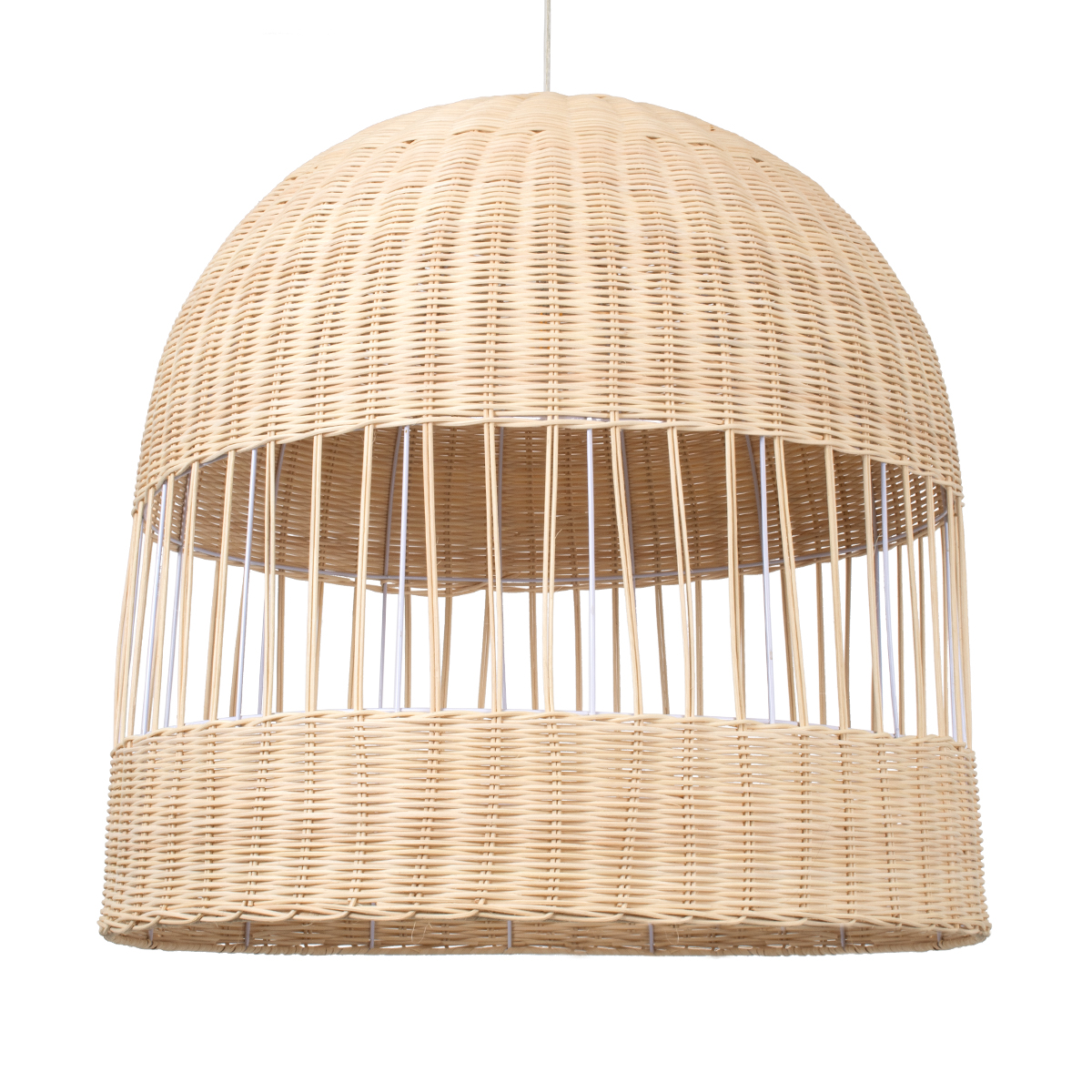 LEDTM® LUCIA 01726 Boho Κρεμαστό Φωτιστικό Οροφής με Ντουί 1 x E27 AC 220-240V IP20 - Μπεζ - Μ60 x Π60 x Y60cm - Image 2