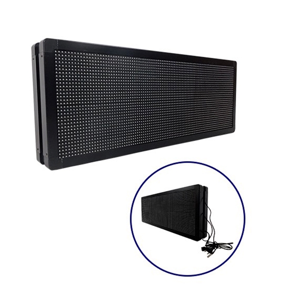 LEDTM® DISPLAY 90321 Κυλιόμενη Ψηφιακή Επιγραφή Διπλής Όψης 96x32cm P10 96x32 Pixel LED 300W AC 220-240V Αδιάβροχο IP65 Κόκκινο - WiFi Control μέσω FK APP - Αισθητήρας Θερμοκρασίας & Υγρασίας - Μ104 x Π12 x Υ40cm - 2 Χρόνια Εγγύηση - Image 2