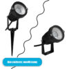 LEDTM® TREECOBO 75588 Φωτιστικό Σποτ για Φυτά - Δέντρα με Βάση Κήπου / Καρφωτό με IR Ασύρματο Χειριστήριο LED 10W 800lm 35° DC 24V Αδιάβροχο IP67 Πολύχρωμο RGB Dimmable - Epistar SMD Chip - Μαύρο - Μ6 x Π6 x Υ12.5cm - 2 Χρόνια Εγγύηση - Image 2