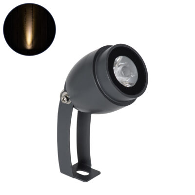 Alternative view of LEDTM® TREEGAL 90461 Φωτιστικό Σποτ για Φυτά - Δέντρα με Βάση Μπετού & Κορμού LED 3W 330lm 15° DC 24V Αδιάβροχο IP67 Θερμό Λευκό 2700K Dimmable - Bridgelux SMD Chip - Γκρι Ανθρακί - Μ5 x Π5 x Υ14.7cm - 3 Χρόνια Εγγύηση