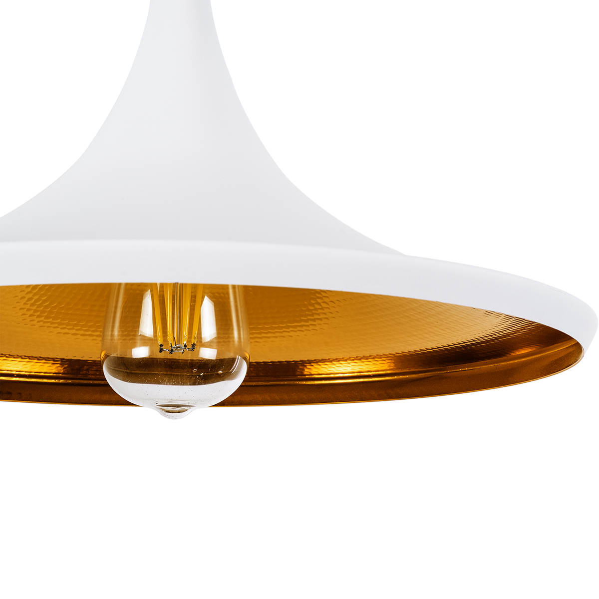 LEDTM® SHANGHAI 01026-B Μοντέρνο Κρεμαστό Φωτιστικό Οροφής με Ντουί 1 x E27 AC 220-240V IP20 - Λευκό & Χρυσό - Μ37 x Π37 x Υ17cm - Image 9