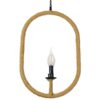 LEDTM® LINDELL 10001142 Vintage Κρεμαστό Φωτιστικό Οροφής με Ντουί 1 x E14 AC 220-240V IP20 - Μαύρο & Μπεζ - Μ35 x Π10 x Υ53cm - Image 2