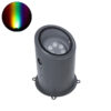 LEDTM® FLOOD-MILO 90736 Κινούμενος Προβολέας - Σποτ Φωτισμού Wall Washer για Φωτισμό Κτιρίων LED 12W 1020lm 10° DC 24V Αδιάβροχο IP67 Φ17 x Υ26cm RGBW DMX512 - Γκρι Ανθρακί - 3 Χρόνια Εγγύηση - Image 2