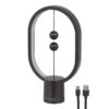 LEDTM® 76544 Επιτραπέζιο Φωτιστικό Πορτατίφ LED 15W 1500lm 360° DC 5V IP20 Θερμό Λευκό 2700K Μαύρο & Λευκό Πλαστικό - Μ14 x Π5.5 x Υ24.8cm - 2 Xρόνια Εγγύηση - Image 2