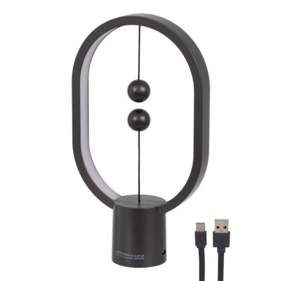 Alternative view of LEDTM® 76544 Επιτραπέζιο Φωτιστικό Πορτατίφ LED 15W 1500lm 360° DC 5V IP20 Θερμό Λευκό 2700K Μαύρο & Λευκό Πλαστικό - Μ14 x Π5.5 x Υ24.8cm - 2 Xρόνια Εγγύηση