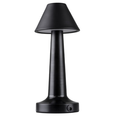 Alternative view of LEDTM® MOLLY 76515 Επαναφορτιζόμενο Επιτραπέζιο Φωτιστικό Πορτατίφ LED 1.5W 105lm 120° DC 5V IP44 Θερμό Λευκό 2700K Dimmable Μαύρο Αλουμίνιο - Μ10 x Π10 x Υ23cm - 2 Xρόνια Εγγύηση