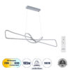 LEDTM® DOLORES 61281 Μοντέρνο Κρεμαστό Φωτιστικό Οροφής LED 105W 11760lm 300° AC 220-240V IP20 Ρυθμιζόμενο Λευκό CCT με Χειριστήριο από 2700K έως 6000K Dimmable - Lumileds SMD Chip - Νίκελ Βούρτσας - Μ110 x Π17 x Υ17.5cm - 3 Χρόνια Εγγύηση - Image 2