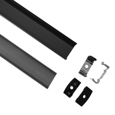 Alternative view of LEDTM® SURFACE-PROFILE 70810-3M Προφίλ Αλουμινίου - Βάση & Ψύκτρα Ταινίας LED με Μαύρο Φιμέ Κάλυμμα - Επιφανειακή Χρήση - Πατητό Κάλυμμα - Μαύρο - 3 Μέτρα - Πακέτο 5 Τεμαχίων - Μ300 x Π2.4 x Υ1.1cm