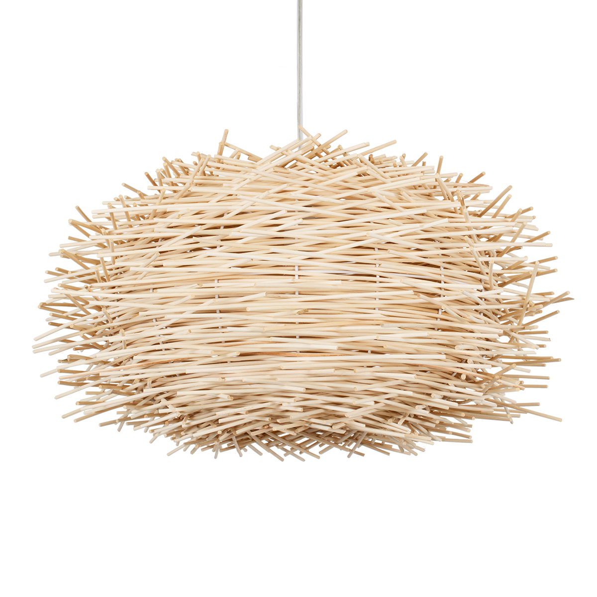 LEDTM® MINORCA 01731 Boho Κρεμαστό Φωτιστικό Οροφής με Ντουί 1 x E27 AC 220-240V IP20 - Μπεζ - Μ60 x Π60 x Y35cm - Image 2
