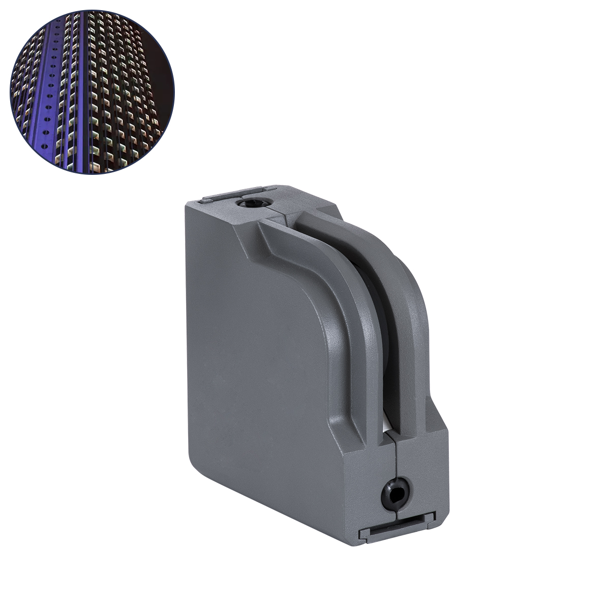 LEDTM® WINDOWCORNA 90114 Γωνιακό Φωτιστικό Ανάδειξης Παραθύρων LED 6W 540lm 3°x172° DC 24V Αδιάβροχο IP65 Θερμό Λευκό 2700K Dimmable - CREE XPE Chip - Γκρι Ανθρακί - Μ12 x Π4 x Υ12cm - 3 Χρόνια Εγγύηση - Image 2