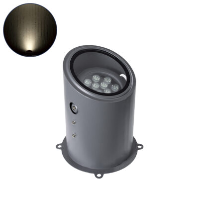 Alternative view of LEDTM® FLOOD-MILO 90735 Κινούμενος Προβολέας - Σποτ Φωτισμού Wall Washer για Φωτισμό Κτιρίων LED 12W 1140lm 10° AC 220-240V Αδιάβροχο IP67 Φ17 x Υ26cm Φυσικό Λευκό 4500K - Γκρι Ανθρακί - 3 Χρόνια Εγγύηση