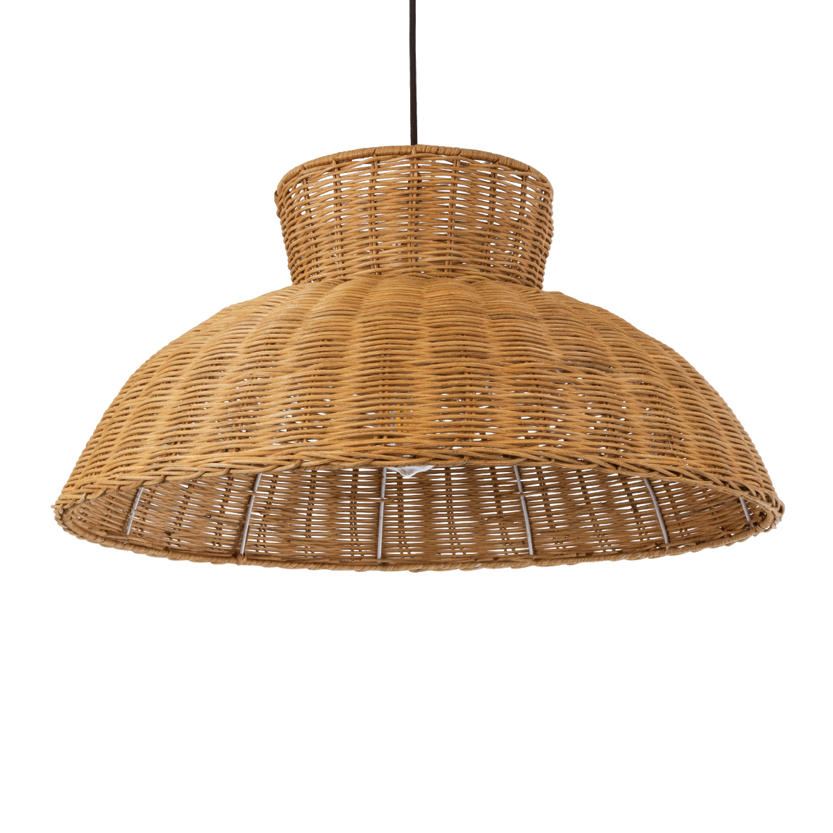 LEDTM® MALABO 02328 Boho Κρεμαστό Φωτιστικό Οροφής με Ντουί 1 x E27 AC 220-240V IP20 - Καφέ - Μ60 x Π60 x Υ31cm - Image 2