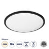 LEDTM® TUFFIN 60999 Φωτιστικό Πλαφονιέρα Οροφής LED 36W 3960lm 120° AC 220-240V Αδιάβροχο IP54 Φυσικό Λευκό 4500K - Lumileds SMD Chip - Μαύρο Ματ & Λευκό Γαλακτερό - Μ48 x Π48 x Υ6.5cm - 3 Χρόνια Εγγύηση - Image 2