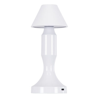 Alternative view of LEDTM® LUNNA 76476 Επαναφορτιζόμενο Επιτραπέζιο Φωτιστικό Πορτατίφ LED 1.5W 105lm 120° DC 5V IP44 CCT Ultra Θερμό 1500K - Φυσικό Λευκό 4500K - Ψυχρό Λευκό 6000K Dimmable Λευκό Πλαστικό - Μ9 x Π9 x Υ23cm- 2 Χρόνια Εγγύηση