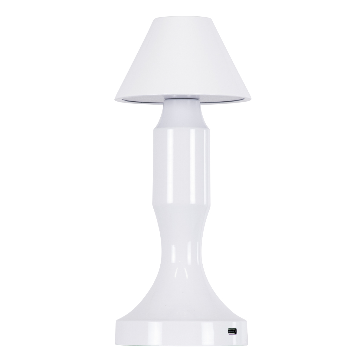 LEDTM® LUNNA 76476 Επαναφορτιζόμενο Επιτραπέζιο Φωτιστικό Πορτατίφ LED 1.5W 105lm 120° DC 5V IP44 CCT Ultra Θερμό 1500K - Φυσικό Λευκό 4500K - Ψυχρό Λευκό 6000K Dimmable Λευκό Πλαστικό - Μ9 x Π9 x Υ23cm- 2 Χρόνια Εγγύηση - Image 2